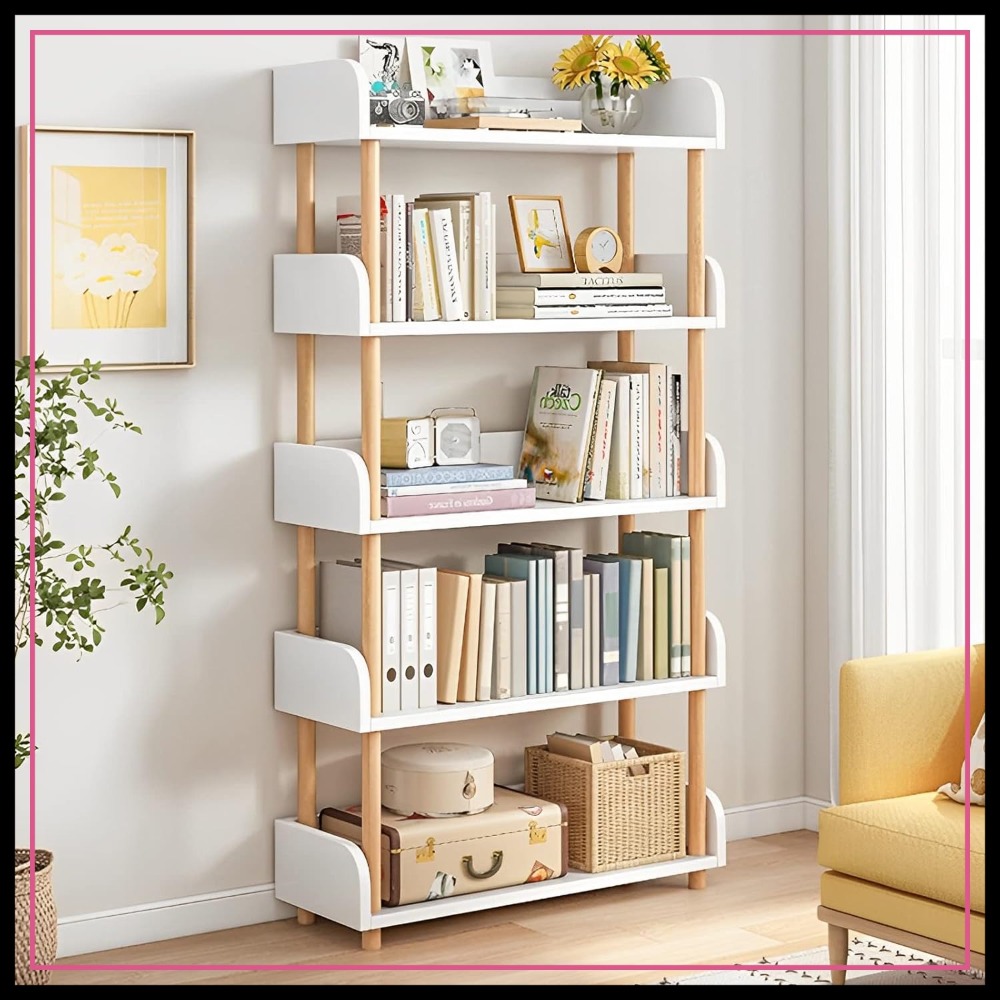 Home & Bathroom Building Products Pte Ltd Photos - 5-Tier Wooden Open Bookcase - Modern
