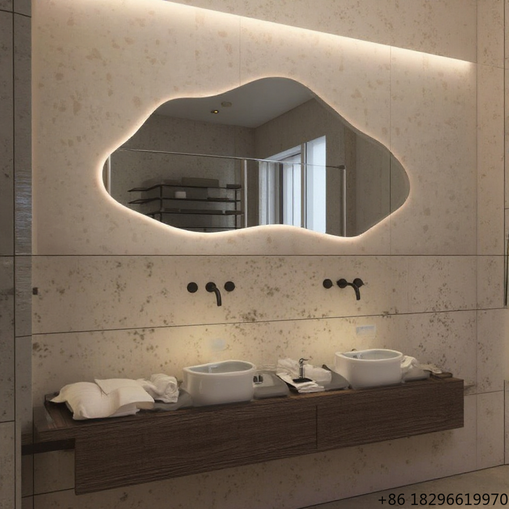 Bathroom Mirror Led - Irregular Touch LED Bathroom Backlit Vanity