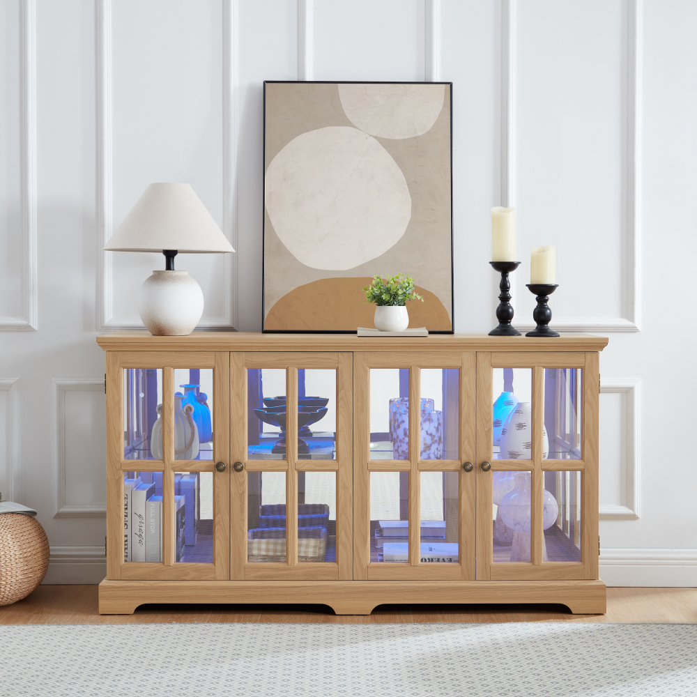 Home & Bathroom Building Products Pte Ltd Photos - LED Curio Display Cabinet: Glass Doors,