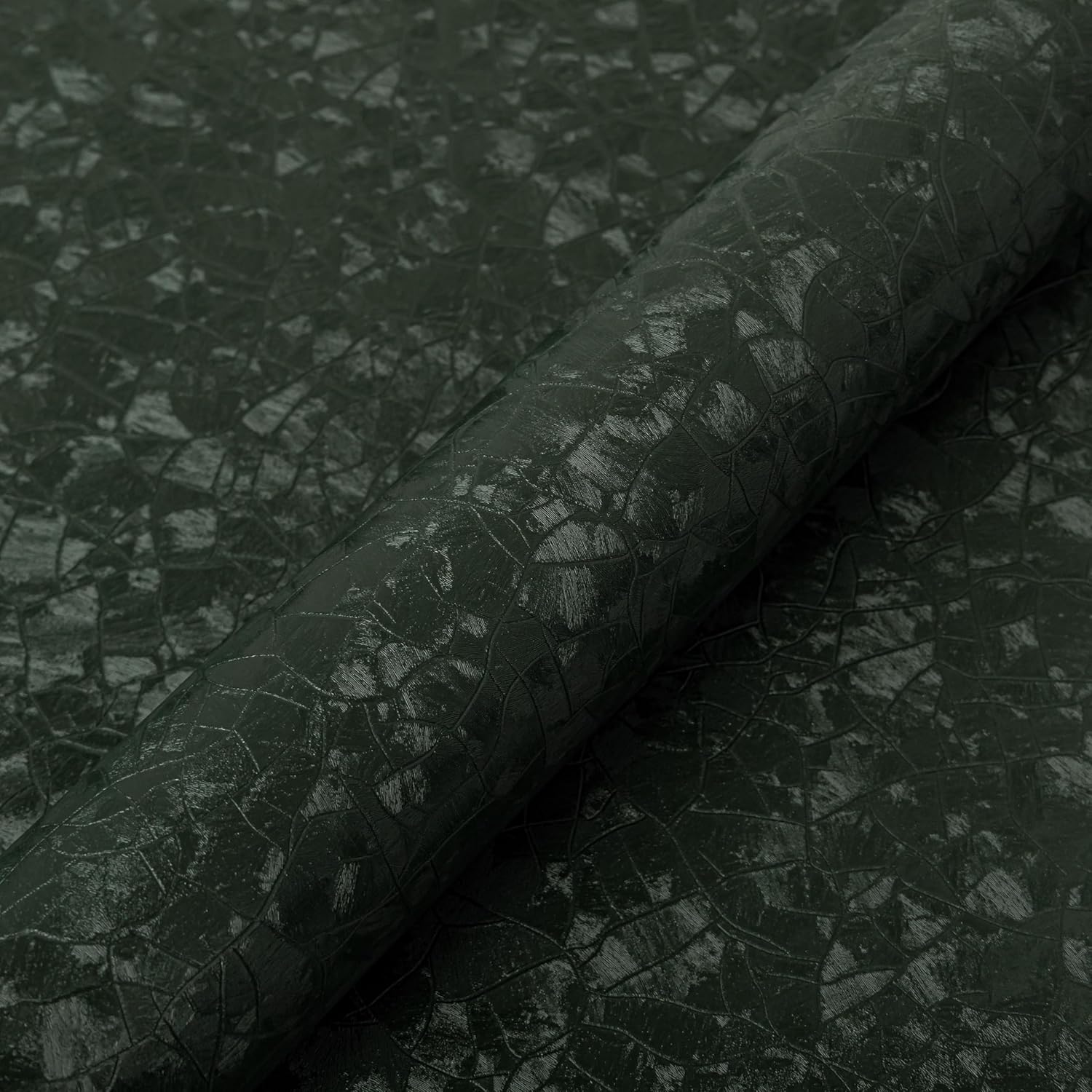 Home Bathroom Cabinets - Dark Green Peel and Stick Wallpaper