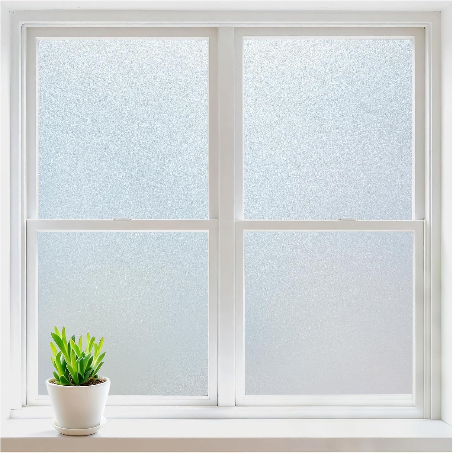 Home And Bathroom - Frosted Window Privacy Film, Static Cling