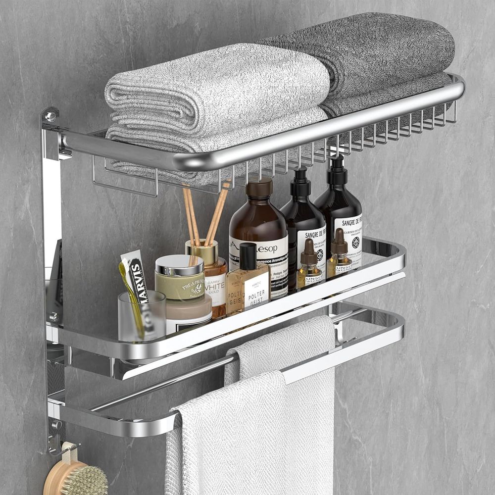 Towel Bar Stainless - 23.22 Inch Wall-Mounted Stainless Steel Towel