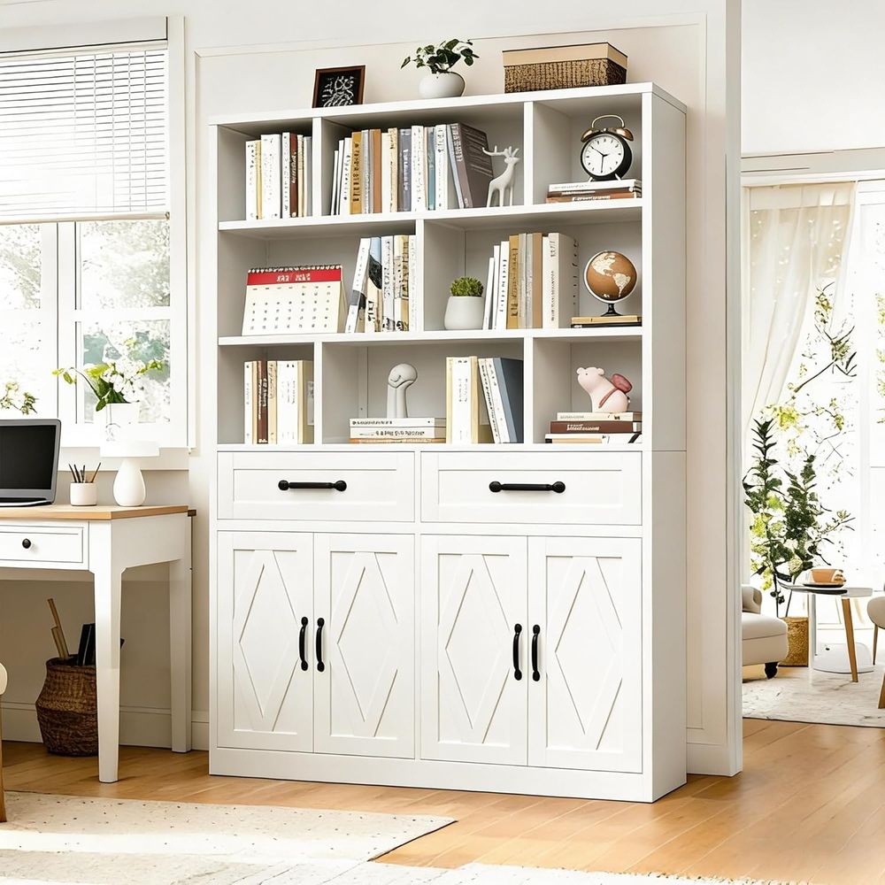Sturdy Metal Tall Bookcase wit - Home & Bathroom Building Products Pte Ltd Photos recensie en prijs