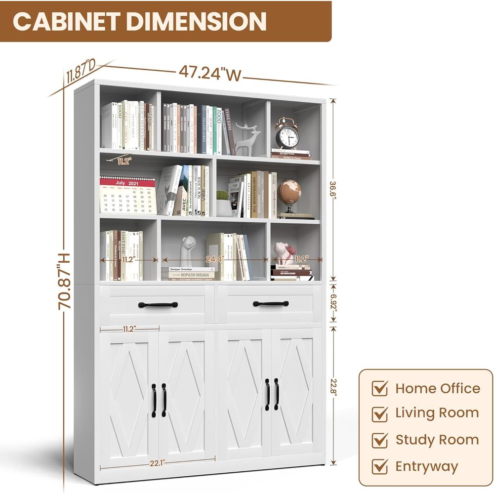Sturdy Metal Tall Bookcase wit - Home & Bathroom Building Products Pte Ltd Photos recensie en prijs
