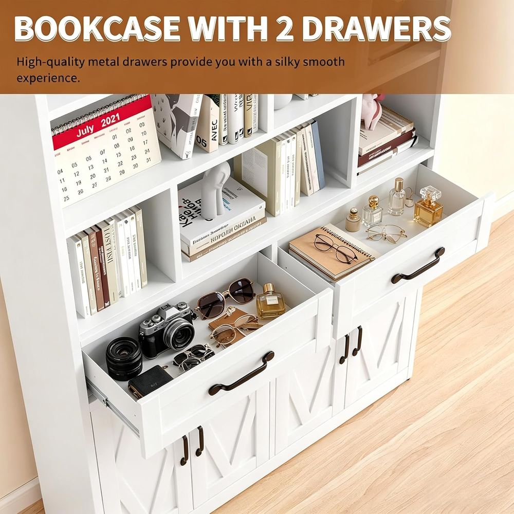 Sturdy Metal Tall Bookcase wit - Home & Bathroom Building Products Pte Ltd Photos recensie en prijs