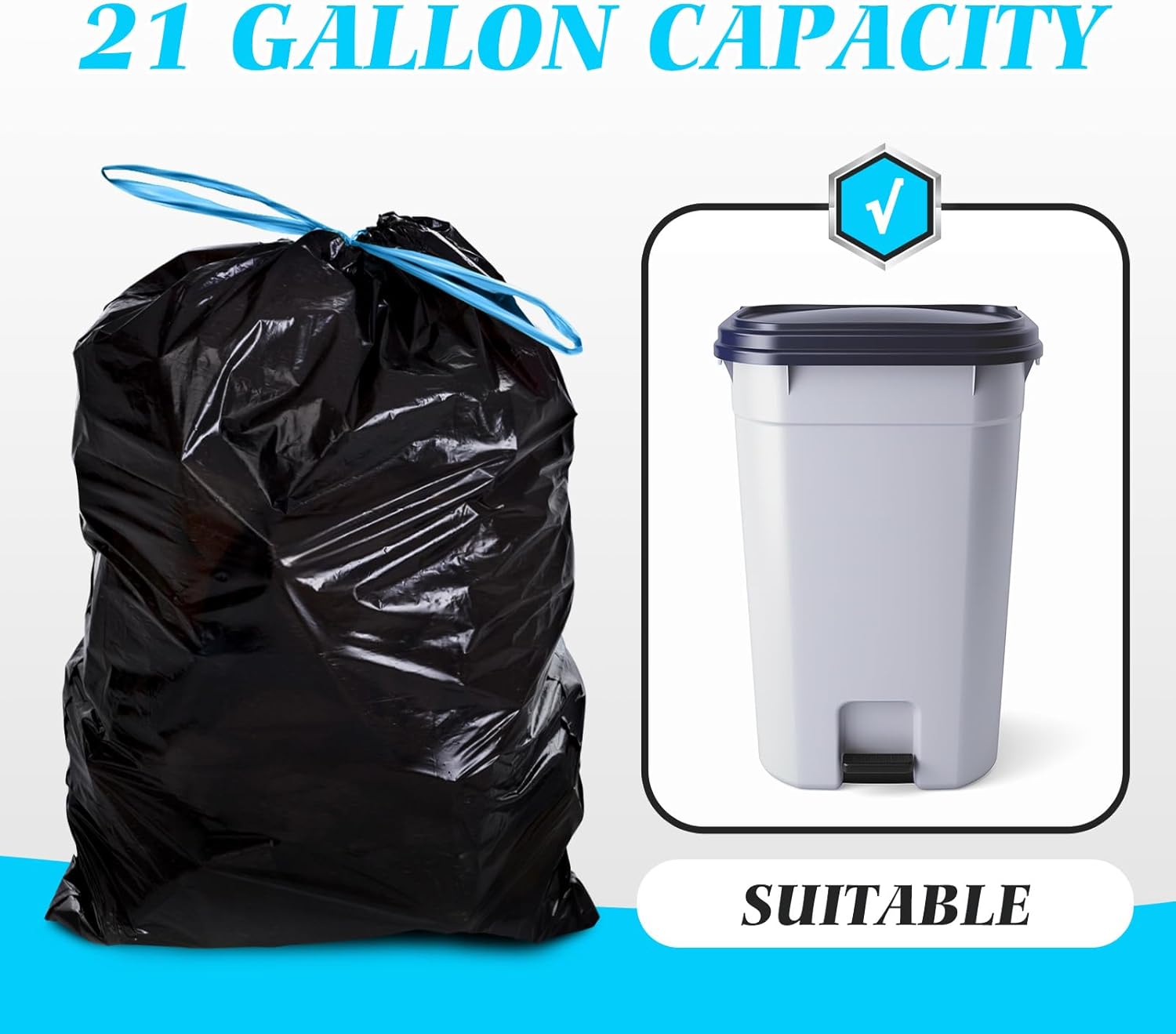 21 Gallon 120 Counts Strong Dr - Home Bathroom Trash Can recensie en prijs
