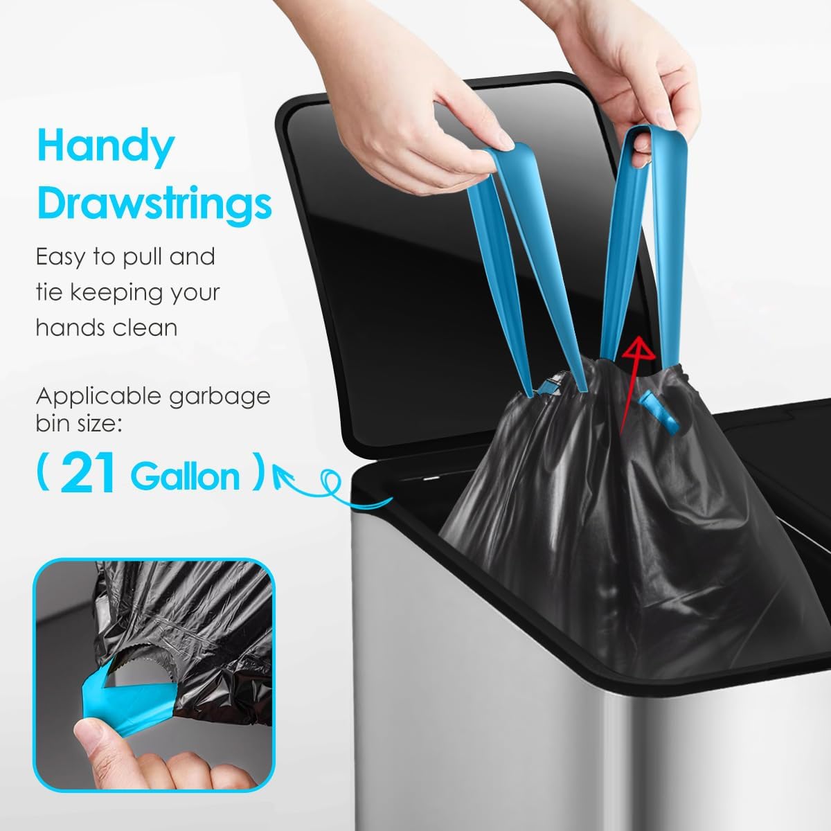 21 Gallon 120 Counts Strong Dr - Home Bathroom Trash Can recensie en prijs
