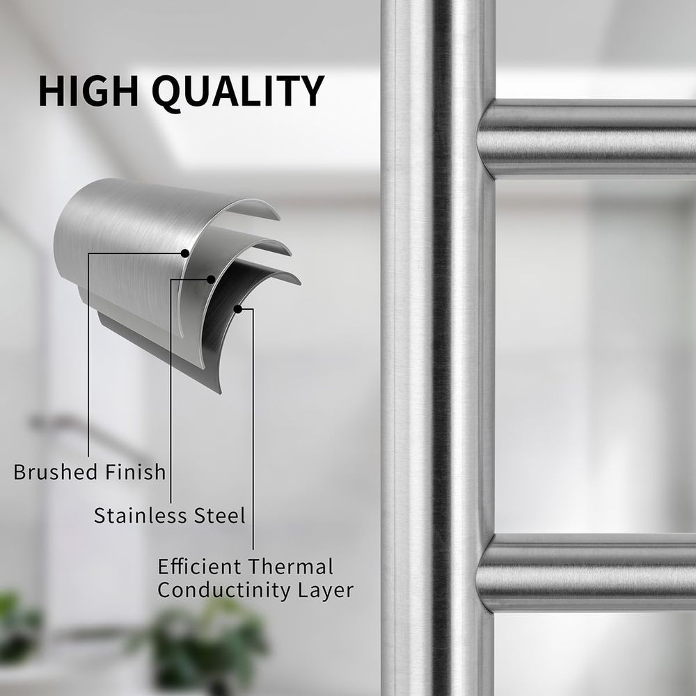 12-Bar Wall-Mounted Towel Warm - Towel Bar Stainless recensie en prijs