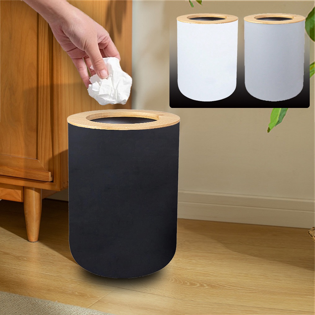 Black Plastic Trash Bin Modern - Home Bathroom Trash Can recensie en prijs