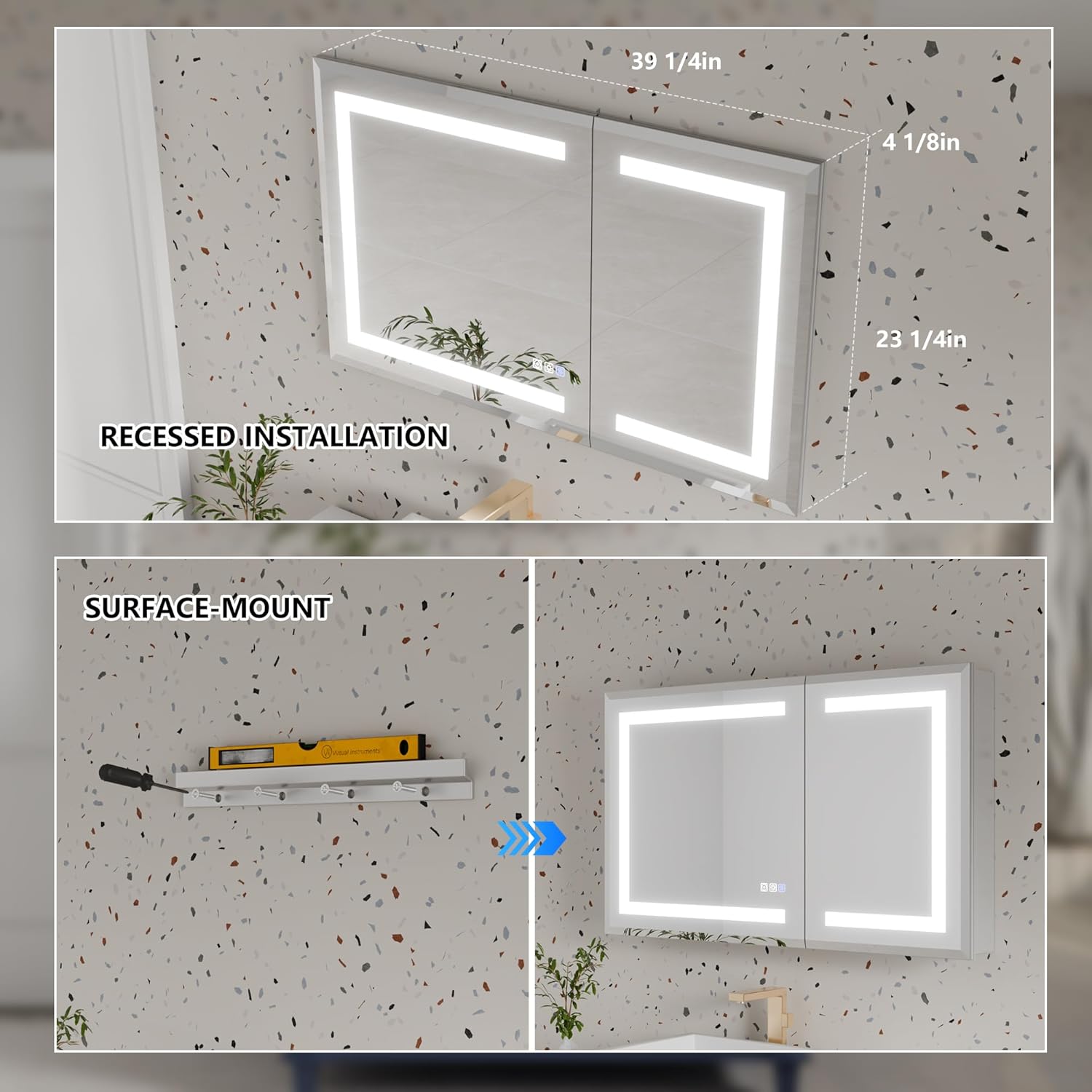 LED Bathroom Medicine Cabinet  - Home Bathroom Cabinets recensie en prijs