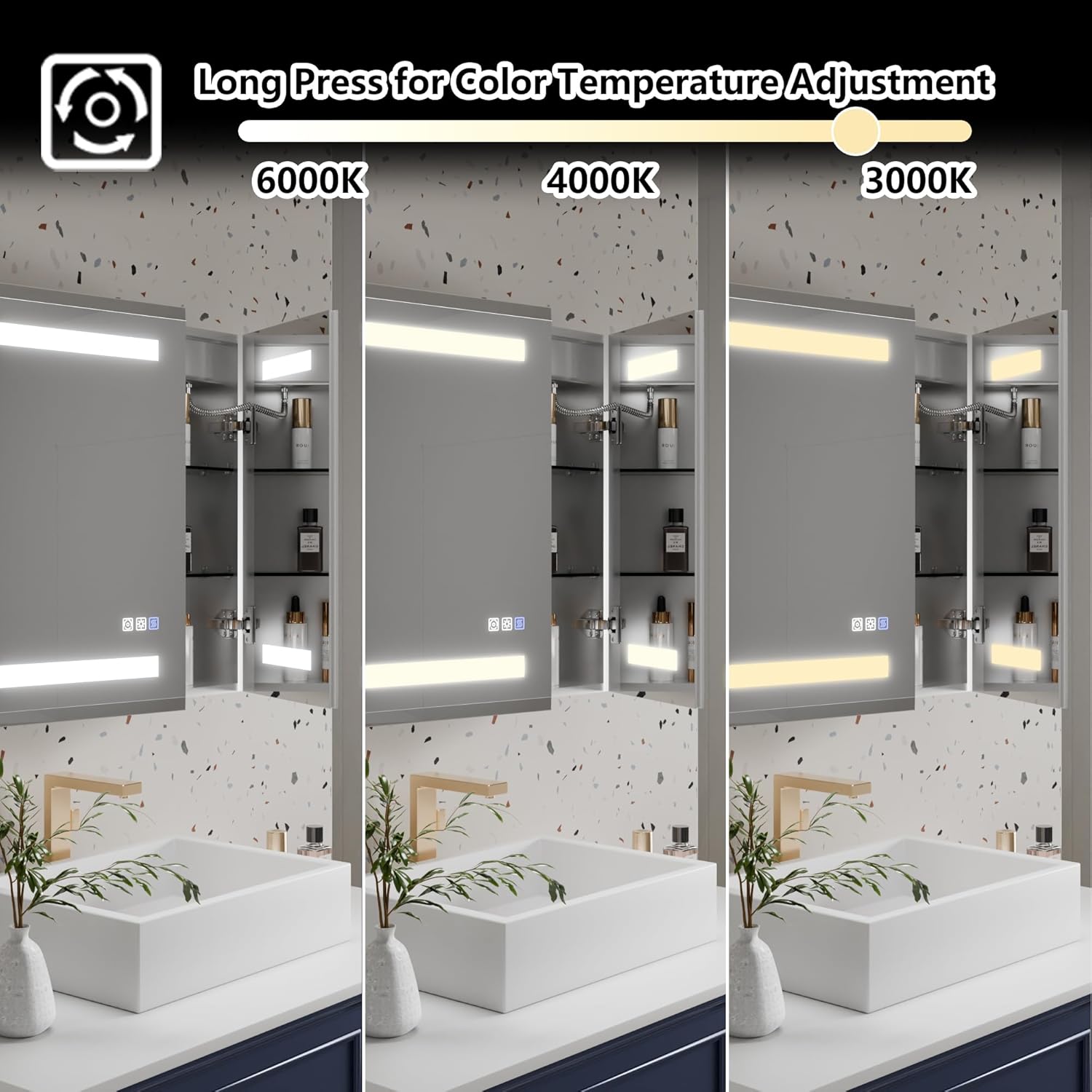 LED Bathroom Medicine Cabinet  - Home Bathroom Cabinets recensie en prijs