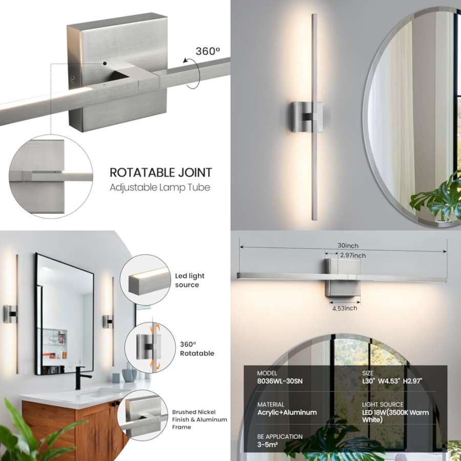 Bathroom Vanity Light Fixtures - Bathroom Mirror Led recensie en prijs