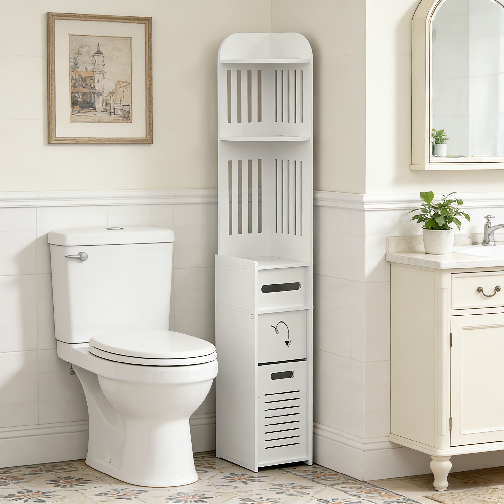 Space-Saving Bathroom Cabinet, - Home Bathroom Cabinets recensie en prijs