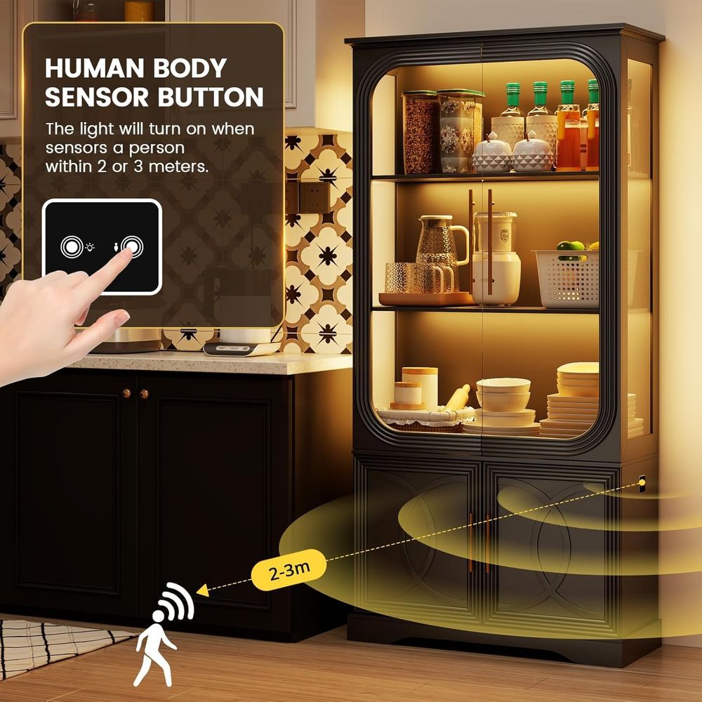 69 Tall Glass Display Cabinet  - Home & Bathroom Building Products Pte Ltd Photos recensie en prijs