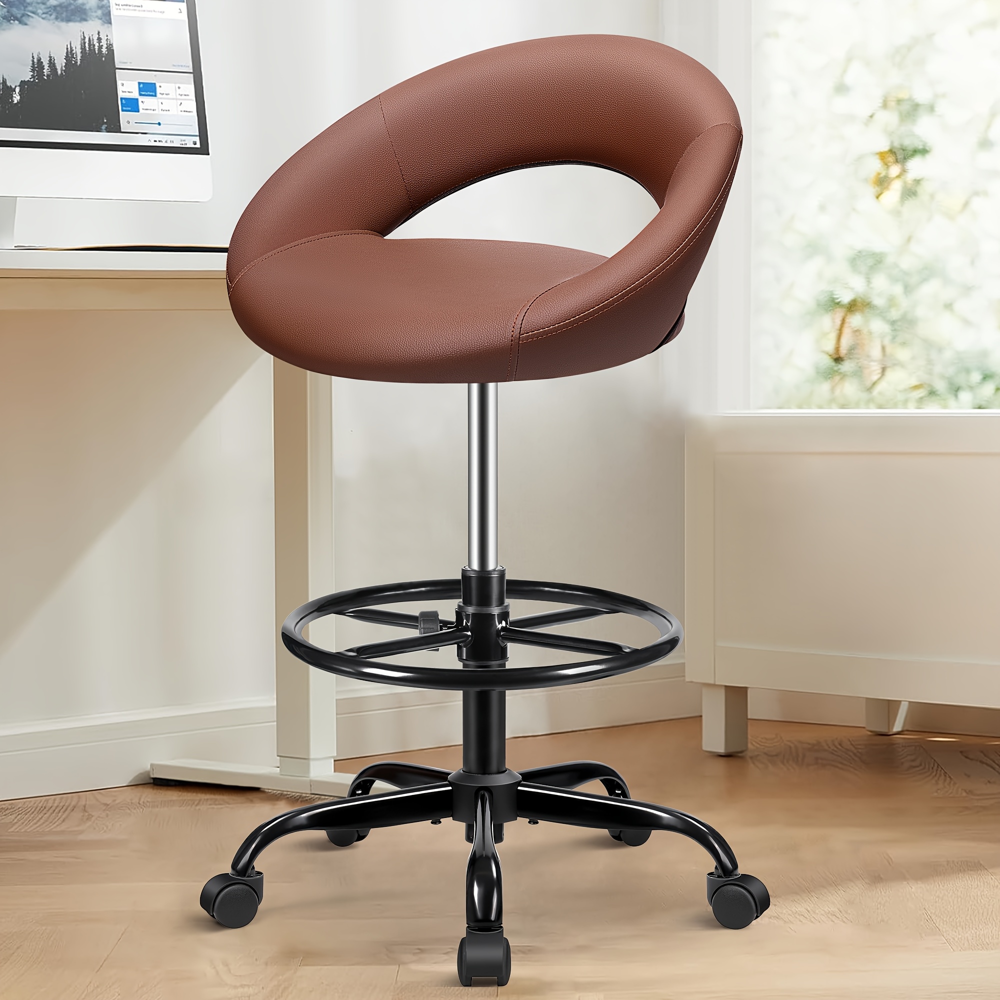 Ergonomic Drafting Chair - PU  - Home & Bathroom Building Products Pte Ltd Photos recensie en prijs
