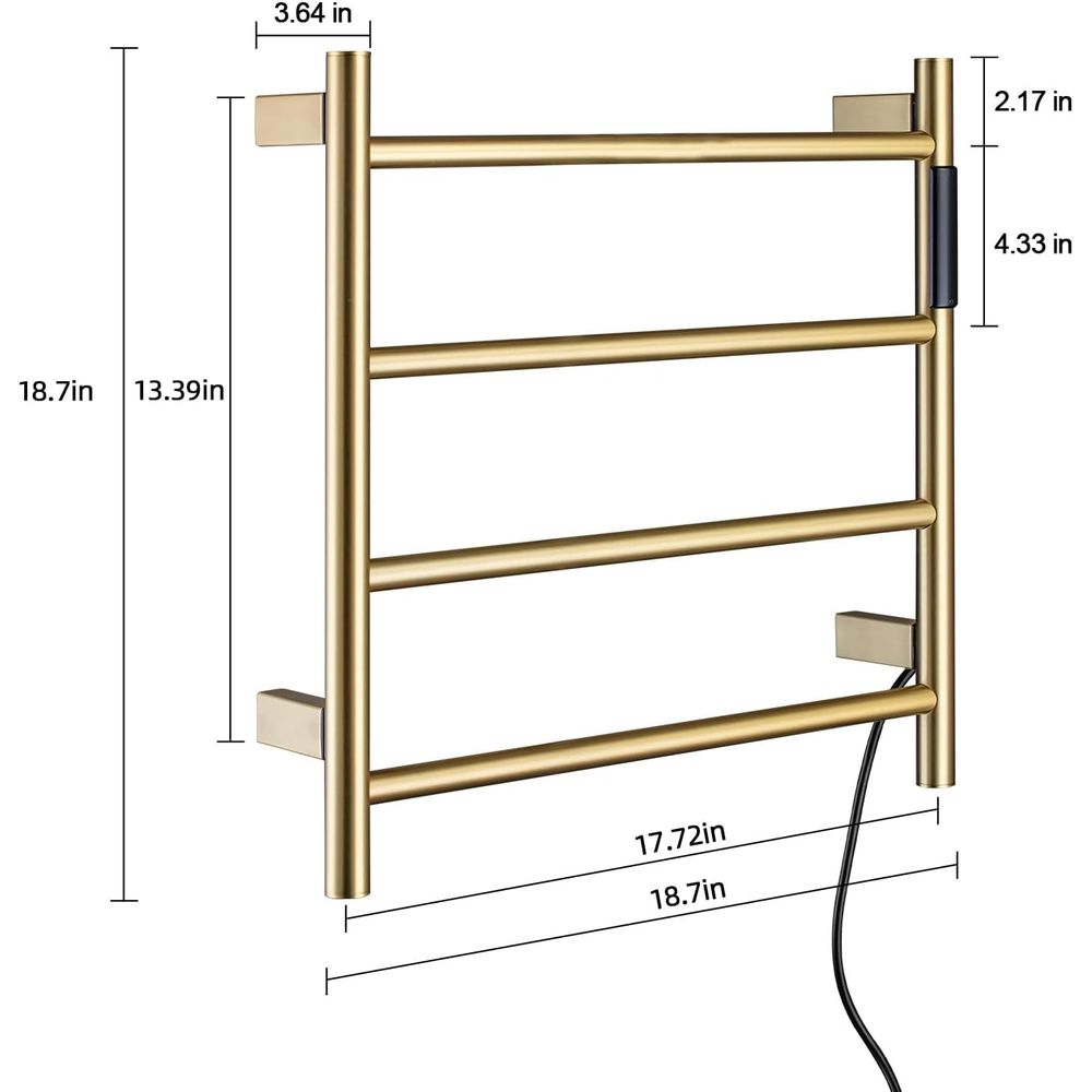 4-Bar Wall-Mounted Electric To - Towel Bar Stainless recensie en prijs