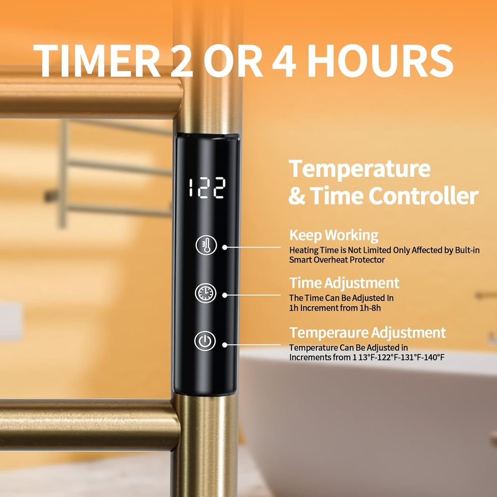 4-Bar Wall-Mounted Electric To - Towel Bar Stainless recensie en prijs