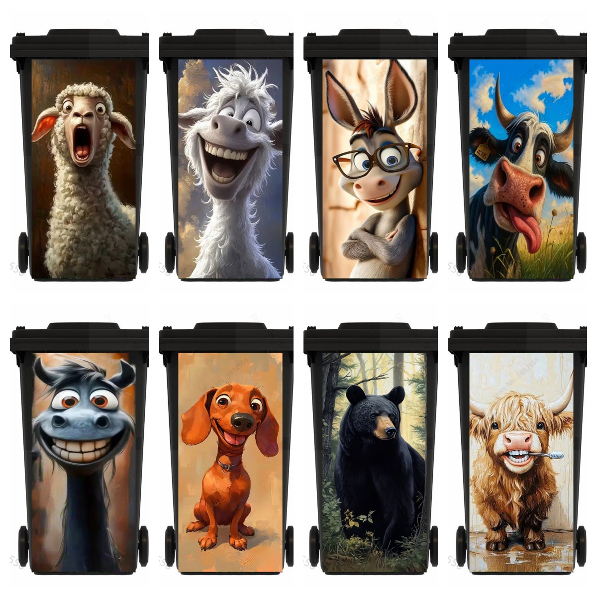 Funny Cartoon Horse Trash Can  - Home Bathroom Trash Can recensie en prijs