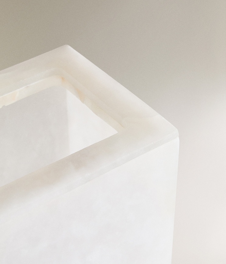 Natural Stone Snowflake Gypsum - Home Bathroom Trash Can recensie en prijs