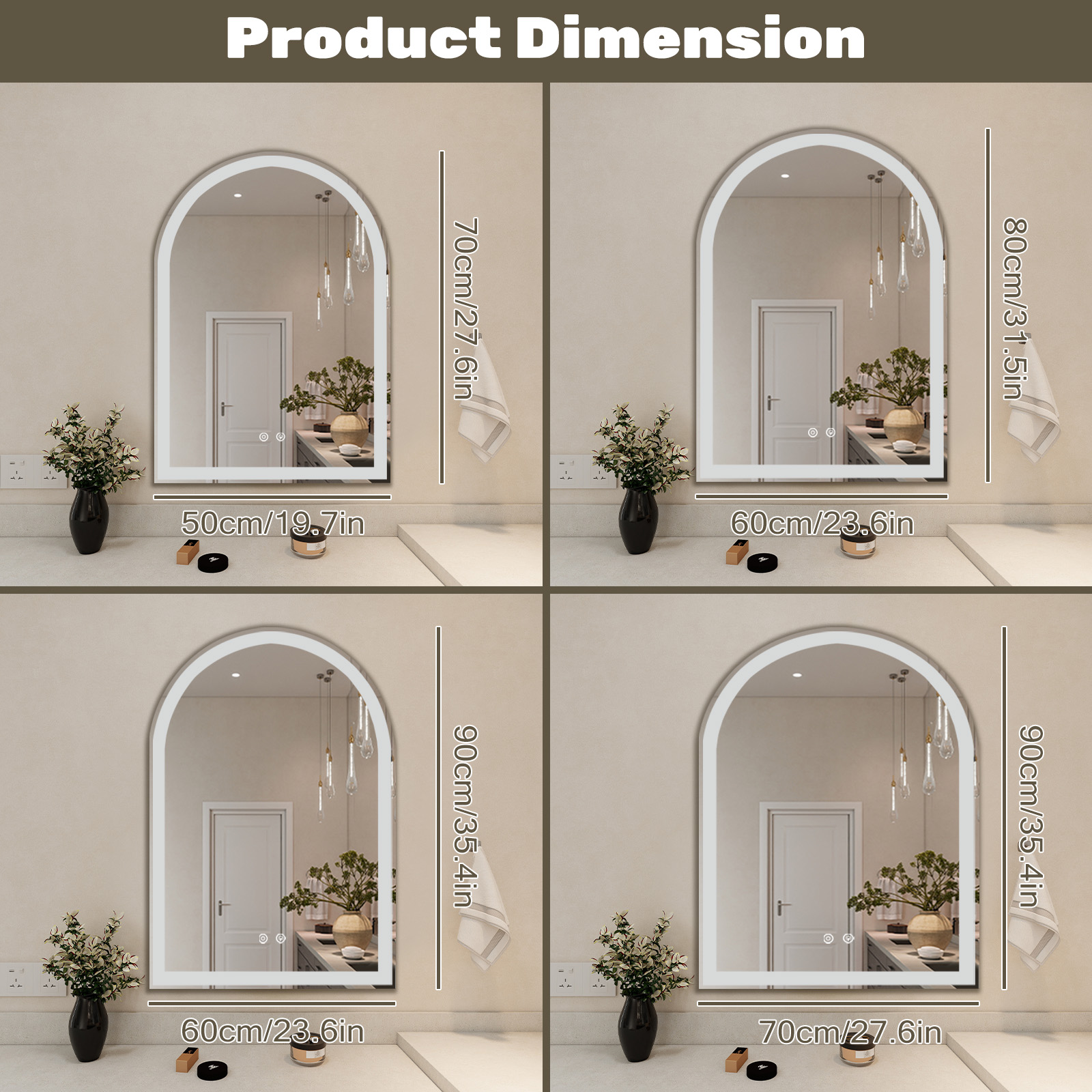 Smart Anti-fog LED Bathroom Mi - Bathroom Mirror Led recensie en prijs
