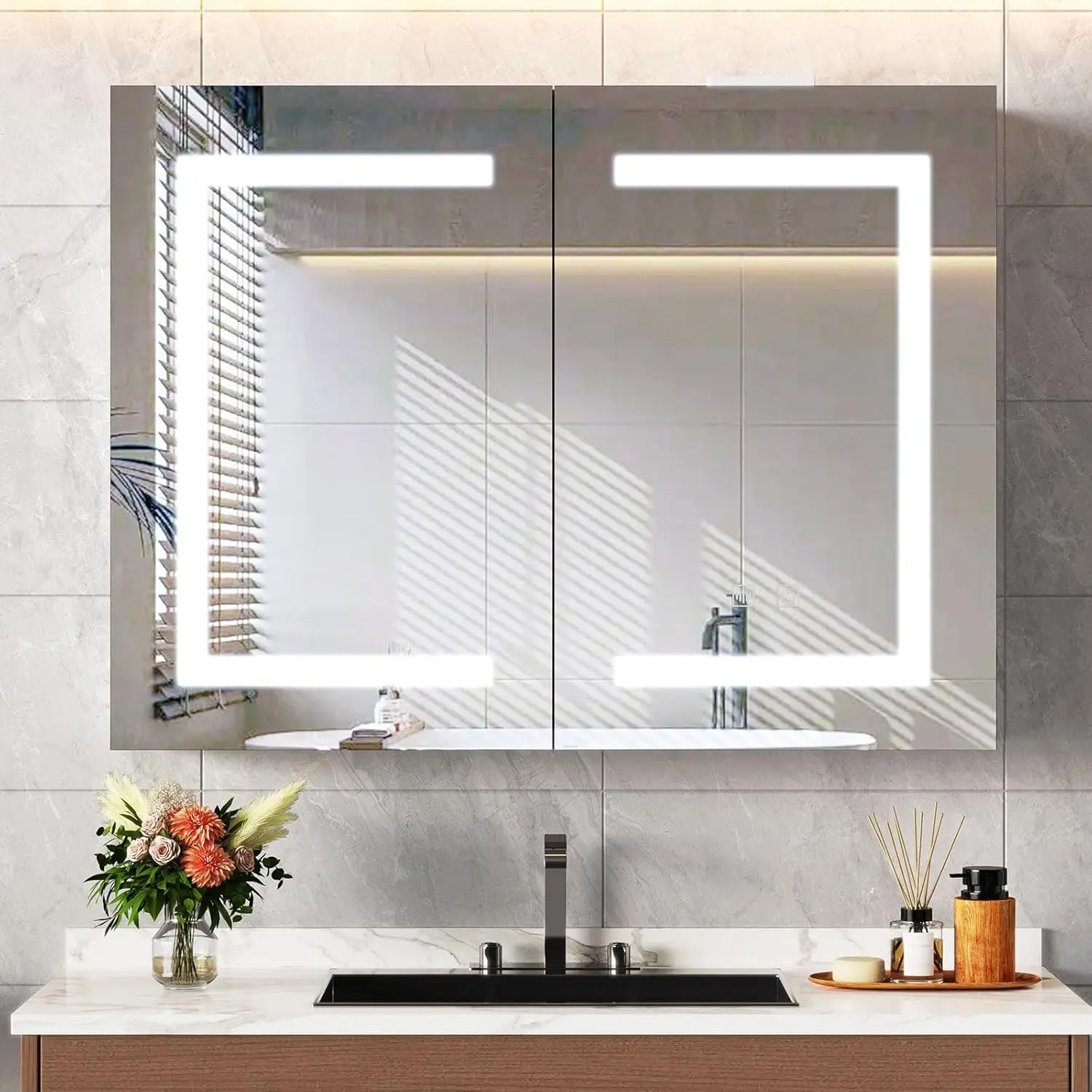 Bathroom Medicine Cabinet with - Bathroom Mirror Led recensie en prijs