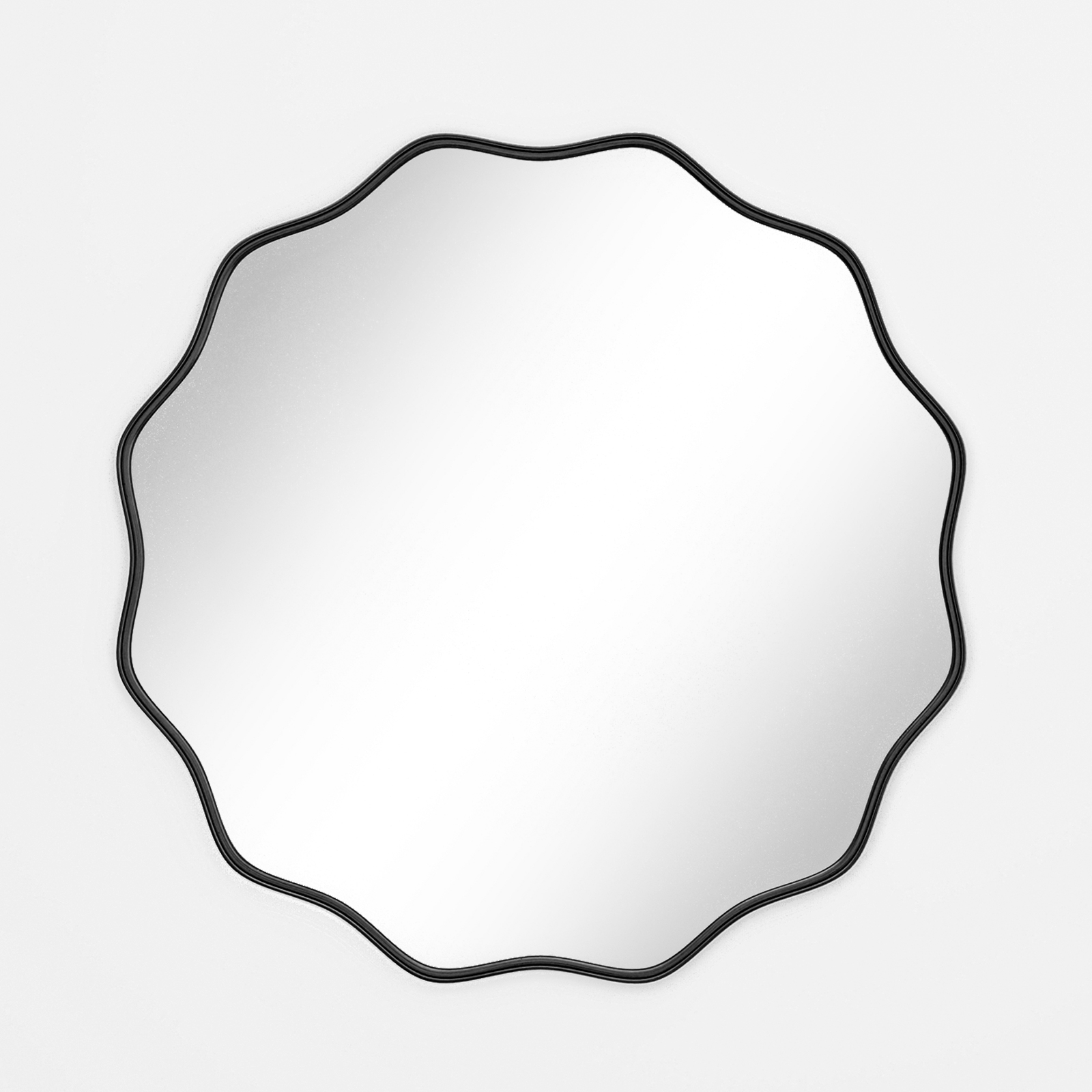 Wavy Round Bathroom Mirror Dec - Home Bathroom Cabinets recensie en prijs