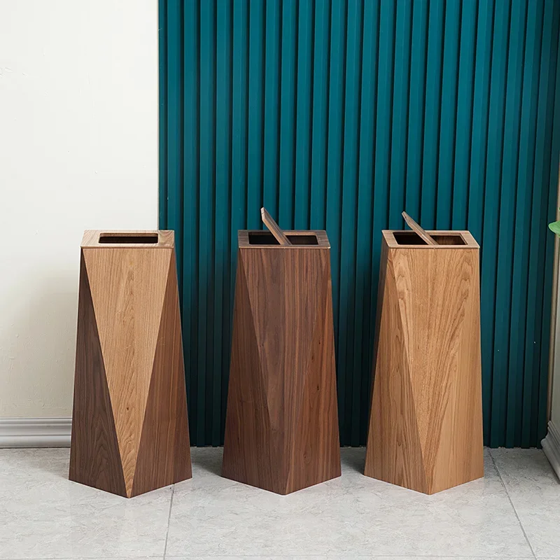 Wooden Creative Garbage Bin wi - Home Bathroom Trash Can recensie en prijs