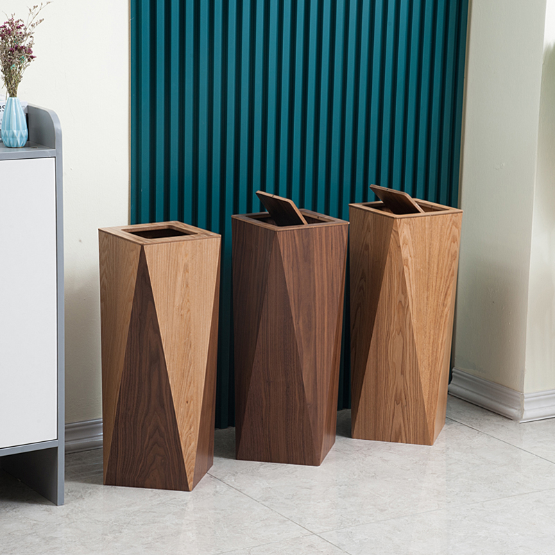Wooden Creative Garbage Bin wi - Home Bathroom Trash Can recensie en prijs