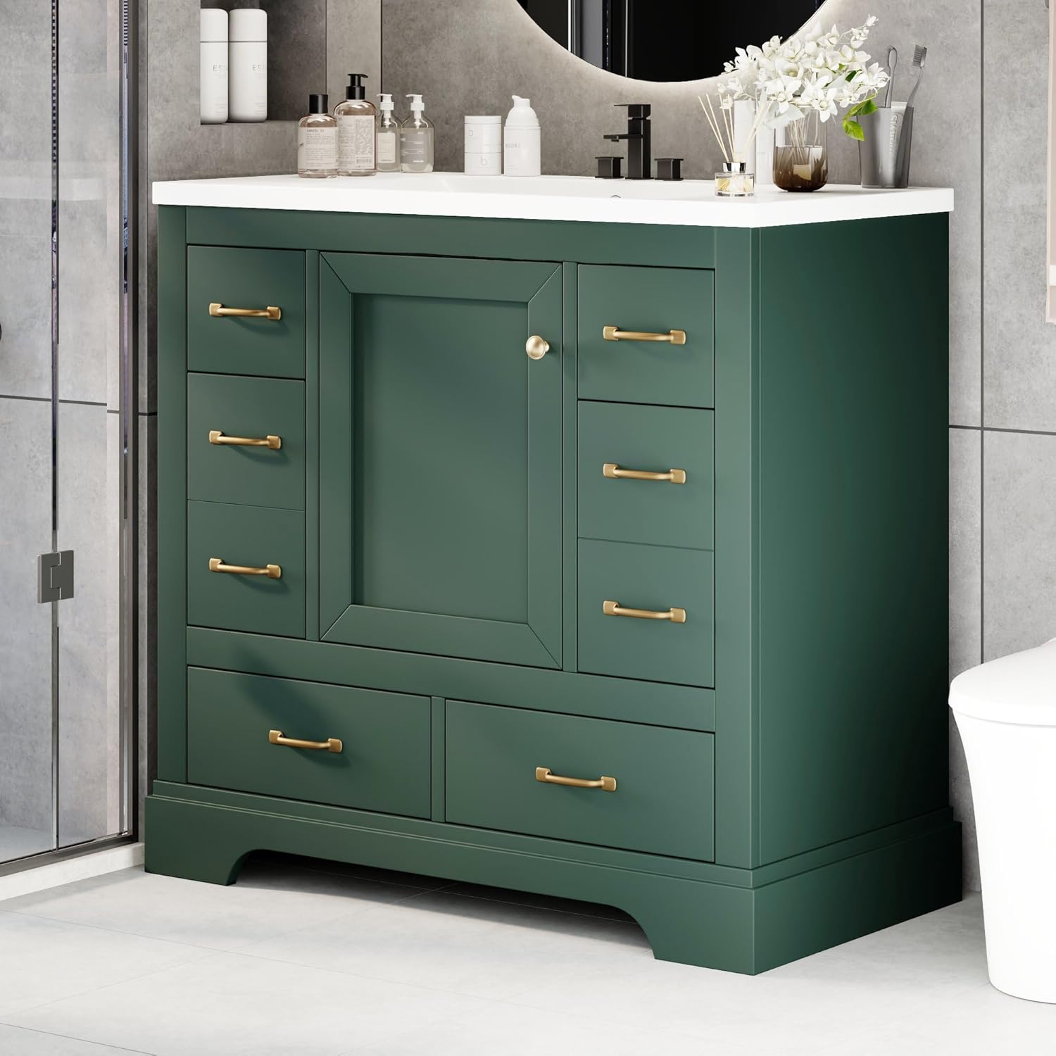 36in Bathroom Vanity Cabinet w - Home Bathroom Cabinets recensie en prijs