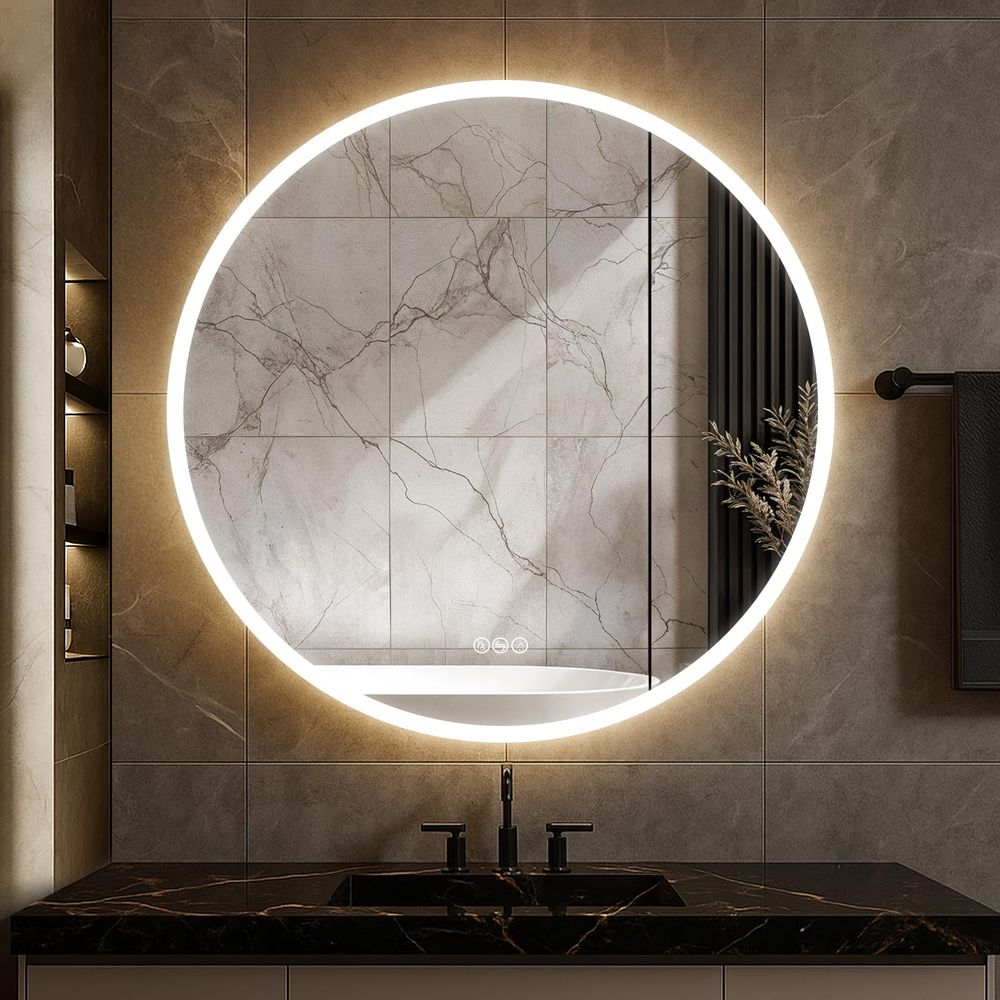 32 Inch Round LED Medicine Cab - Bathroom Mirror Led recensie en prijs