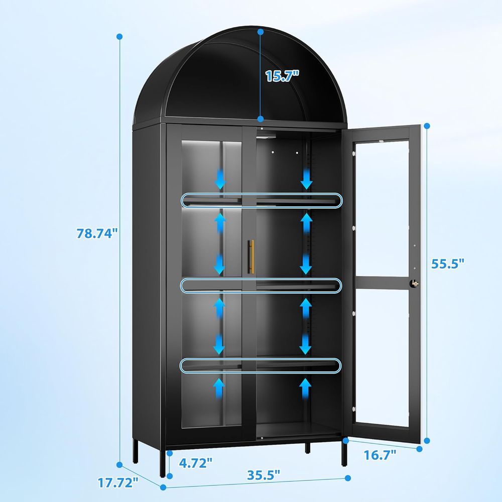 78.74 High Metal Arched Cabine - Home & Bathroom Building Products Pte Ltd Photos recensie en prijs