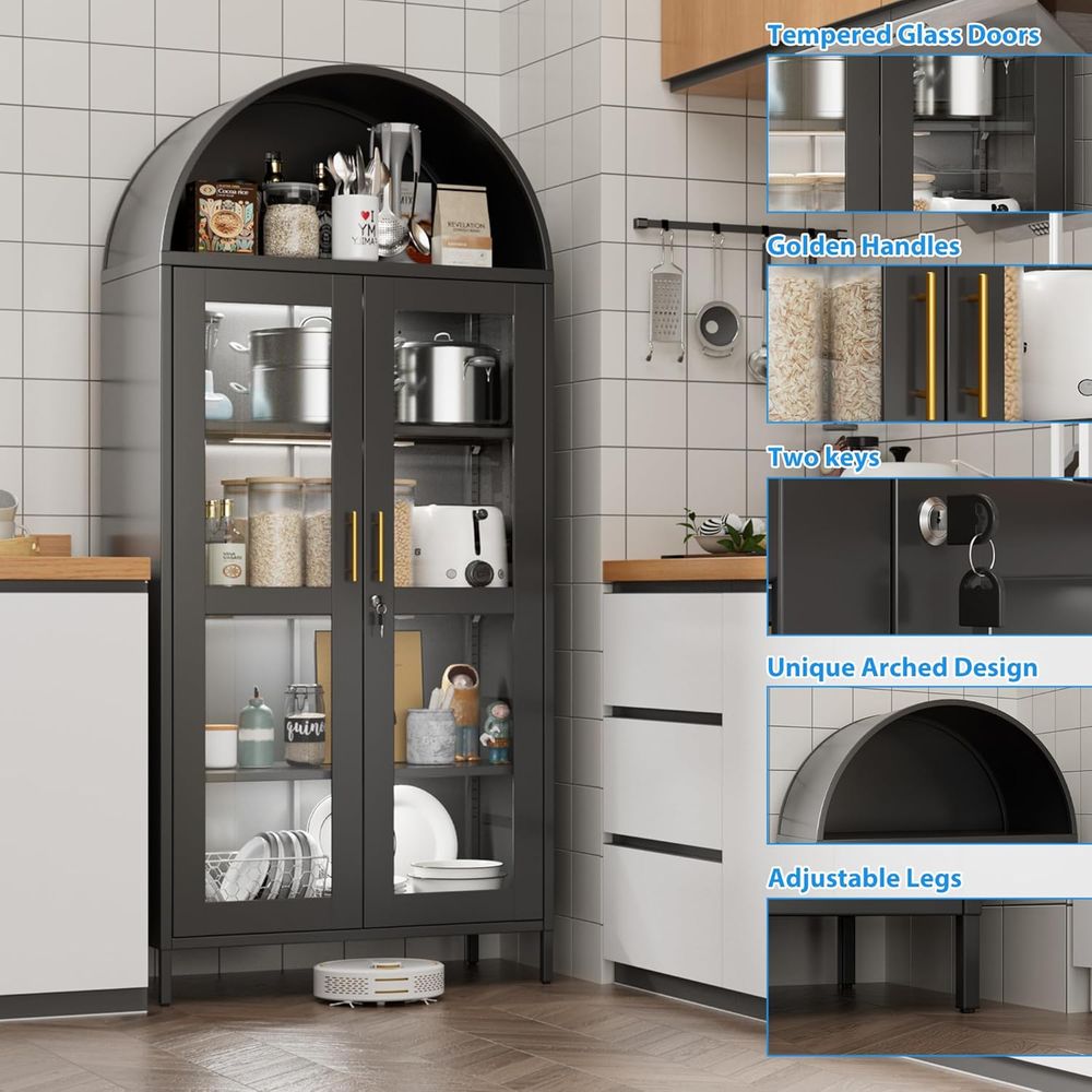 78.74 High Metal Arched Cabine - Home & Bathroom Building Products Pte Ltd Photos recensie en prijs