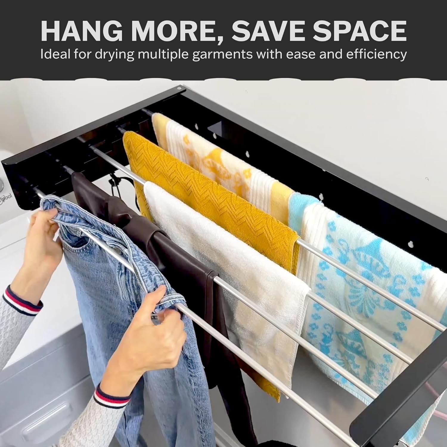 80cm Wall Mounted Laundry Dryi - Towel Bar Stainless recensie en prijs