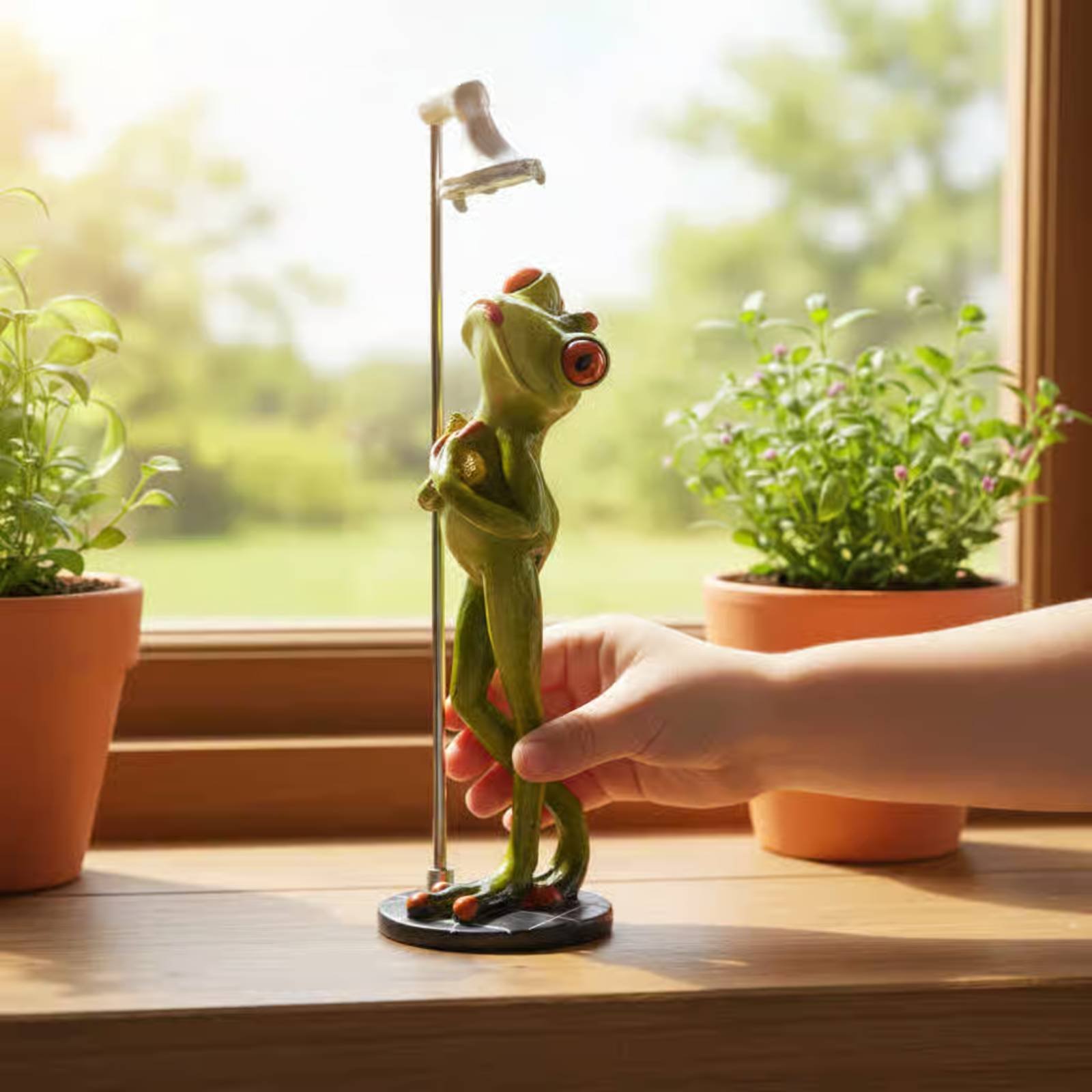 Showering Frog Figurine Novelt - Home And Bathroom recensie en prijs