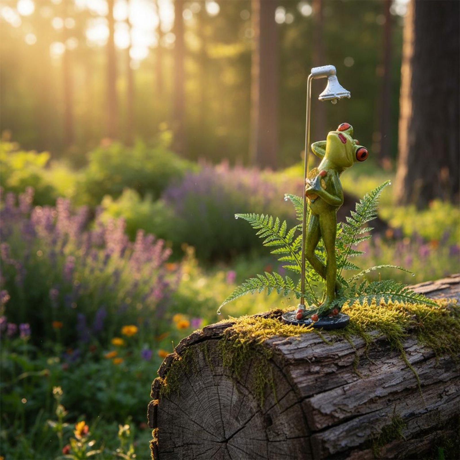 Showering Frog Figurine Novelt - Home And Bathroom recensie en prijs
