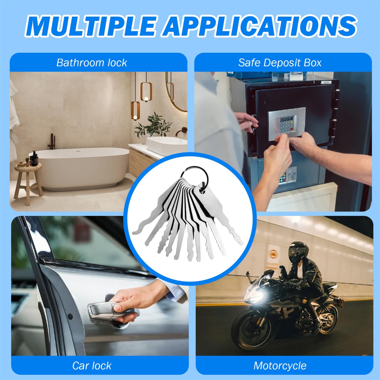 10pcs/Lot Uncut Key Blanks Loc - Home Bathroom Lock recensie en prijs