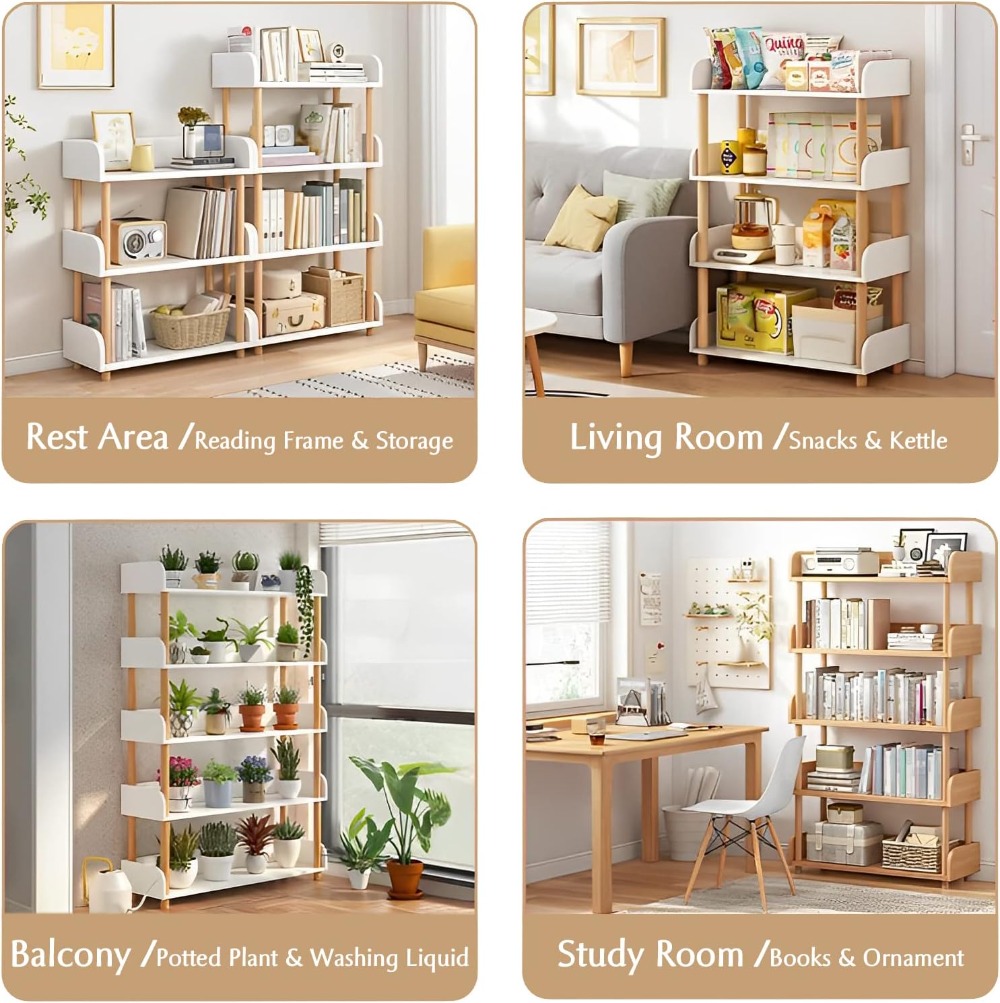 5-Tier Wooden Open Bookcase -  - Home & Bathroom Building Products Pte Ltd Photos recensie en prijs
