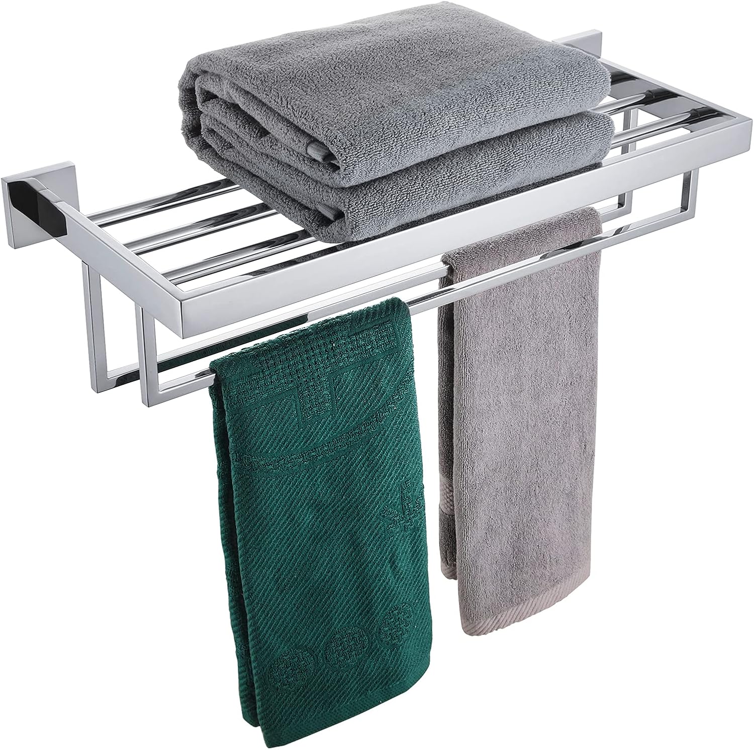 24'' Chrome Towel Shelf with T - Towel Bar Stainless recensie en prijs