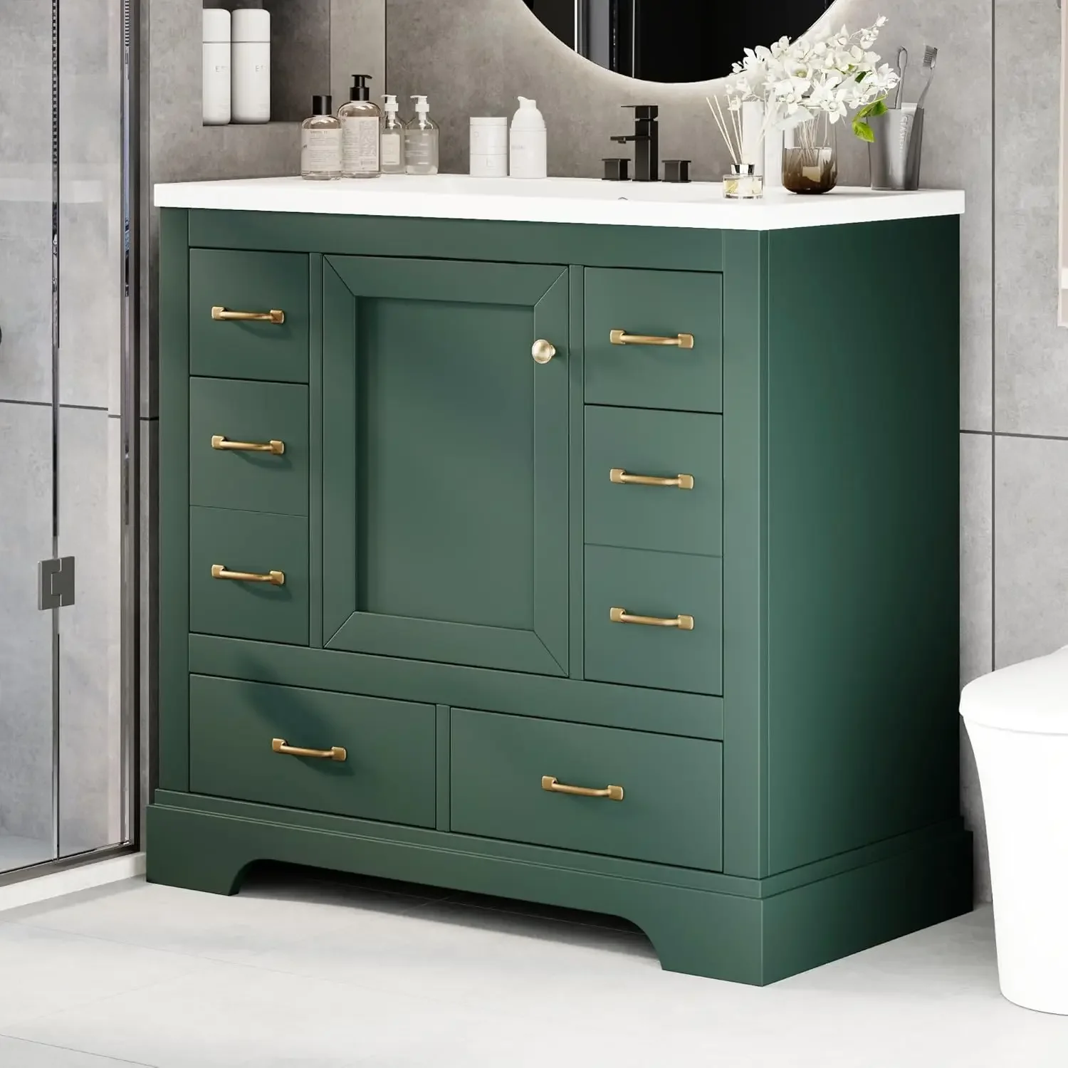 36in Bathroom Vanity Cabinet w - Home Bathroom Cabinets recensie en prijs