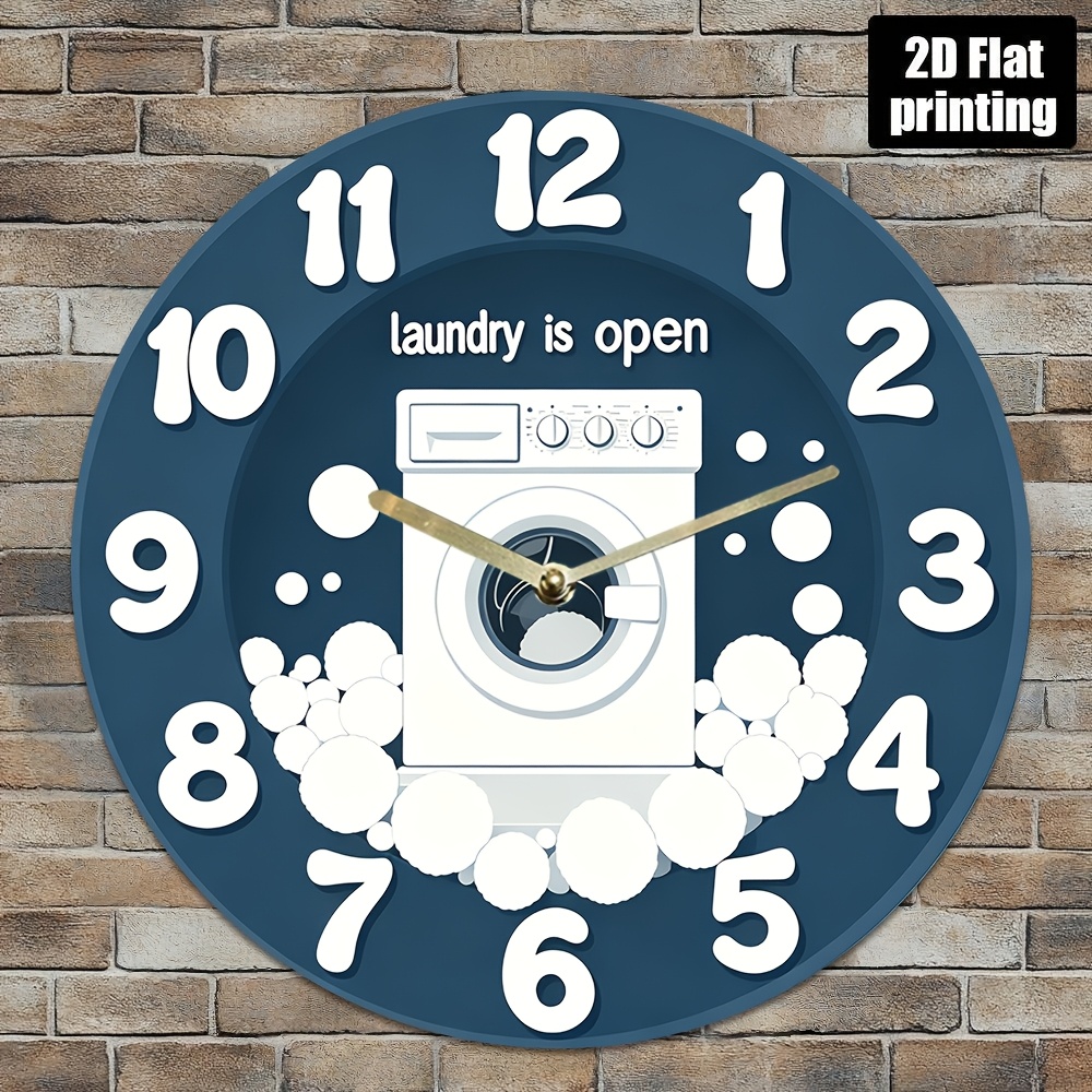1pc Noiseless Hanging Clock, w - Home And Bathroom recensie en prijs
