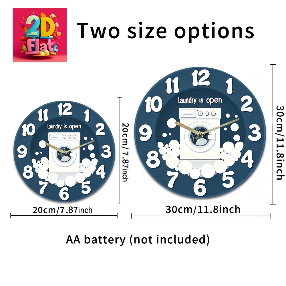 1pc Noiseless Hanging Clock, w - Home And Bathroom recensie en prijs