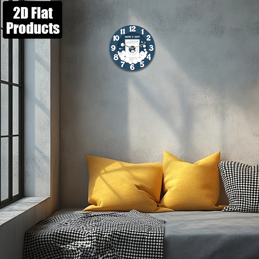 1pc Noiseless Hanging Clock, w - Home And Bathroom recensie en prijs