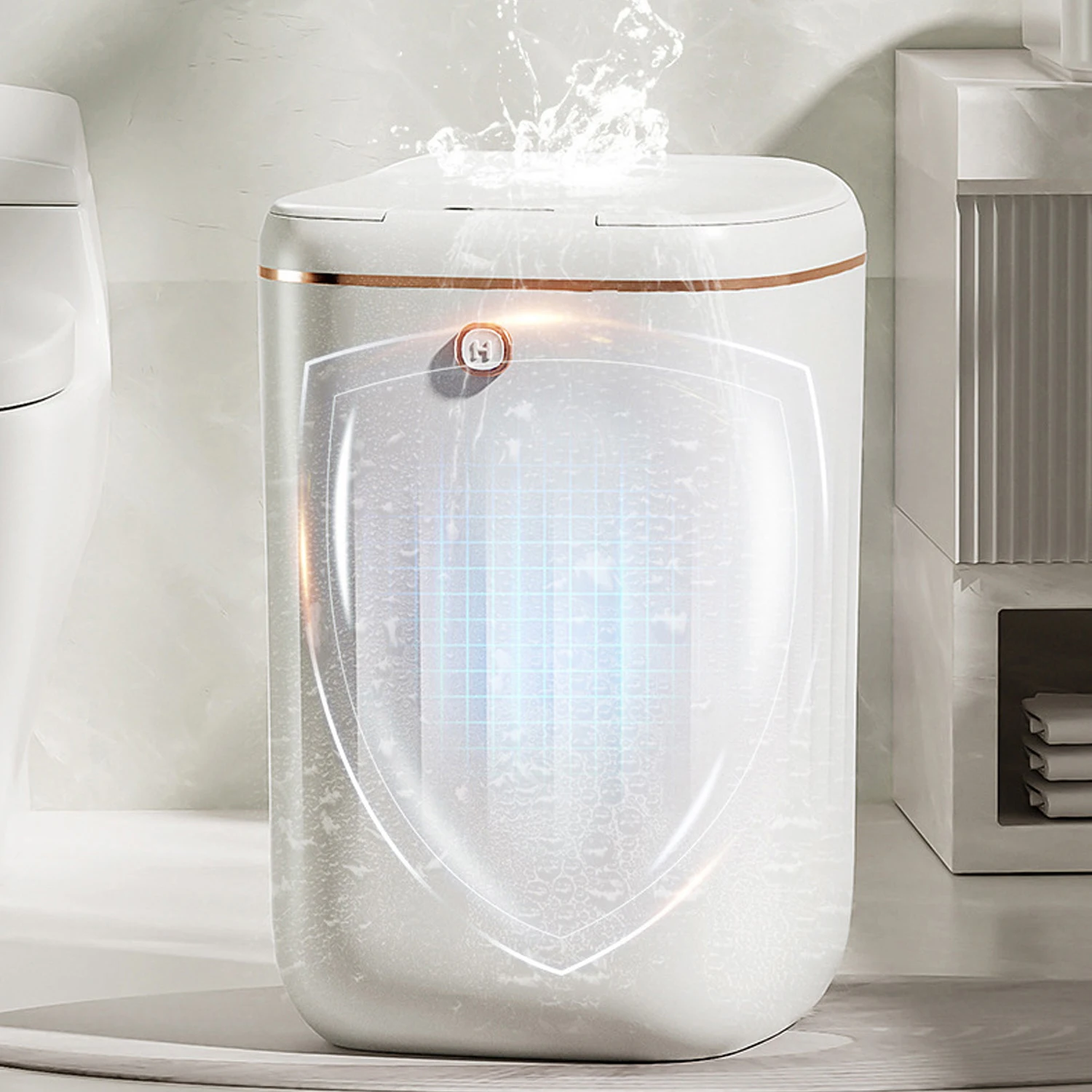 Smart Sensor Trash Can Automat - Home Bathroom Trash Can recensie en prijs