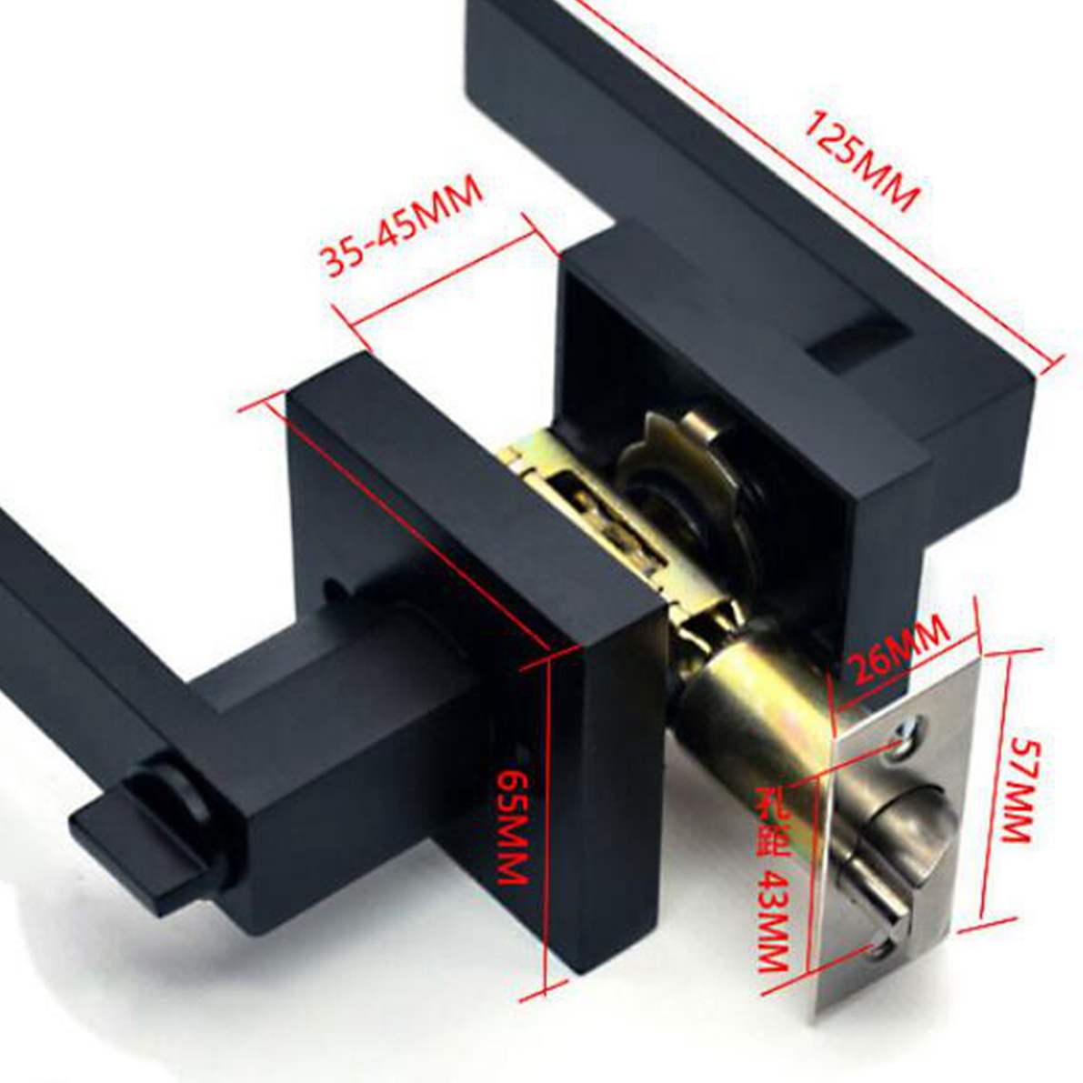 Black Door Handle Door Handle  - Home Bathroom Lock recensie en prijs