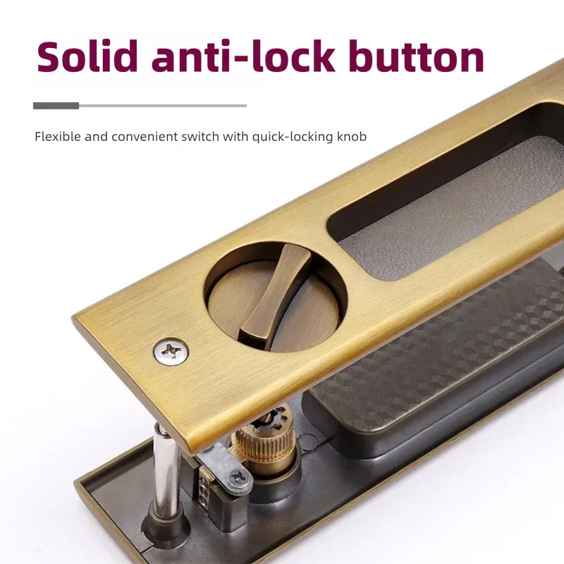 Black Sliding Door Lock with K - Home Bathroom Lock recensie en prijs