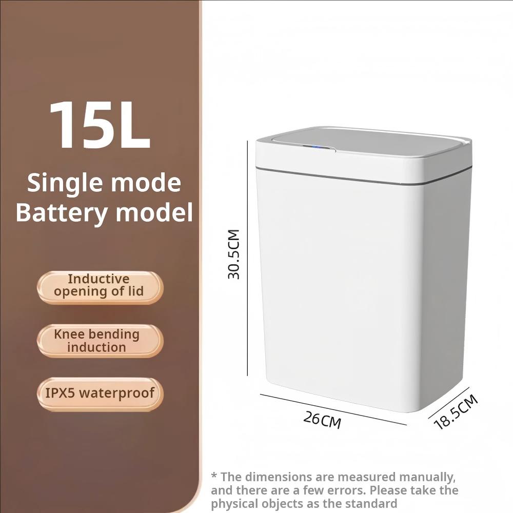 White Touchless 15L Smart Sens - Home Bathroom Trash Can recensie en prijs