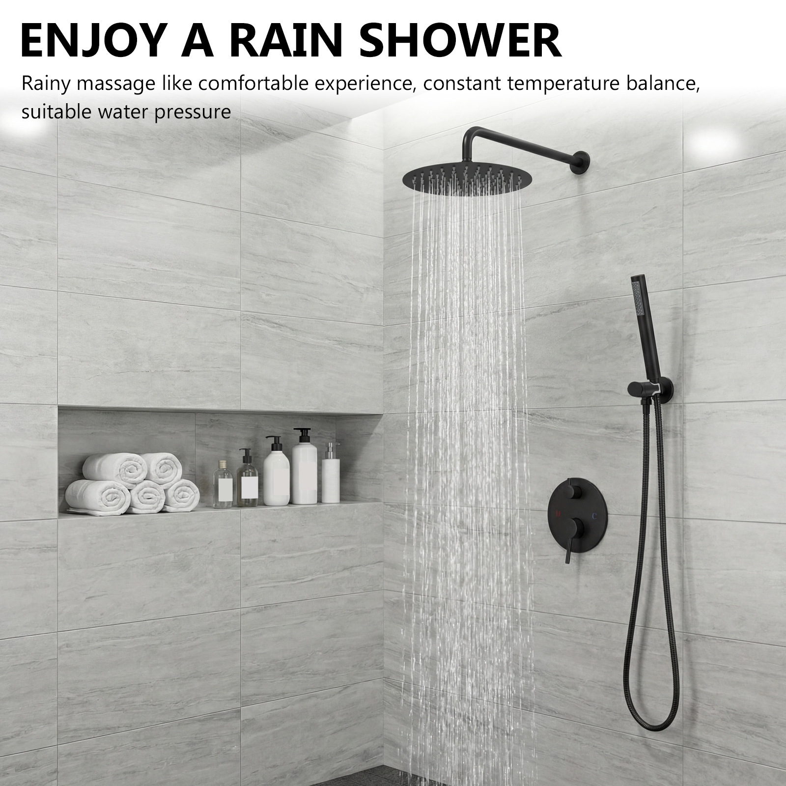 Ceiling Rainfall Shower Head S - Home And Bathroom recensie en prijs