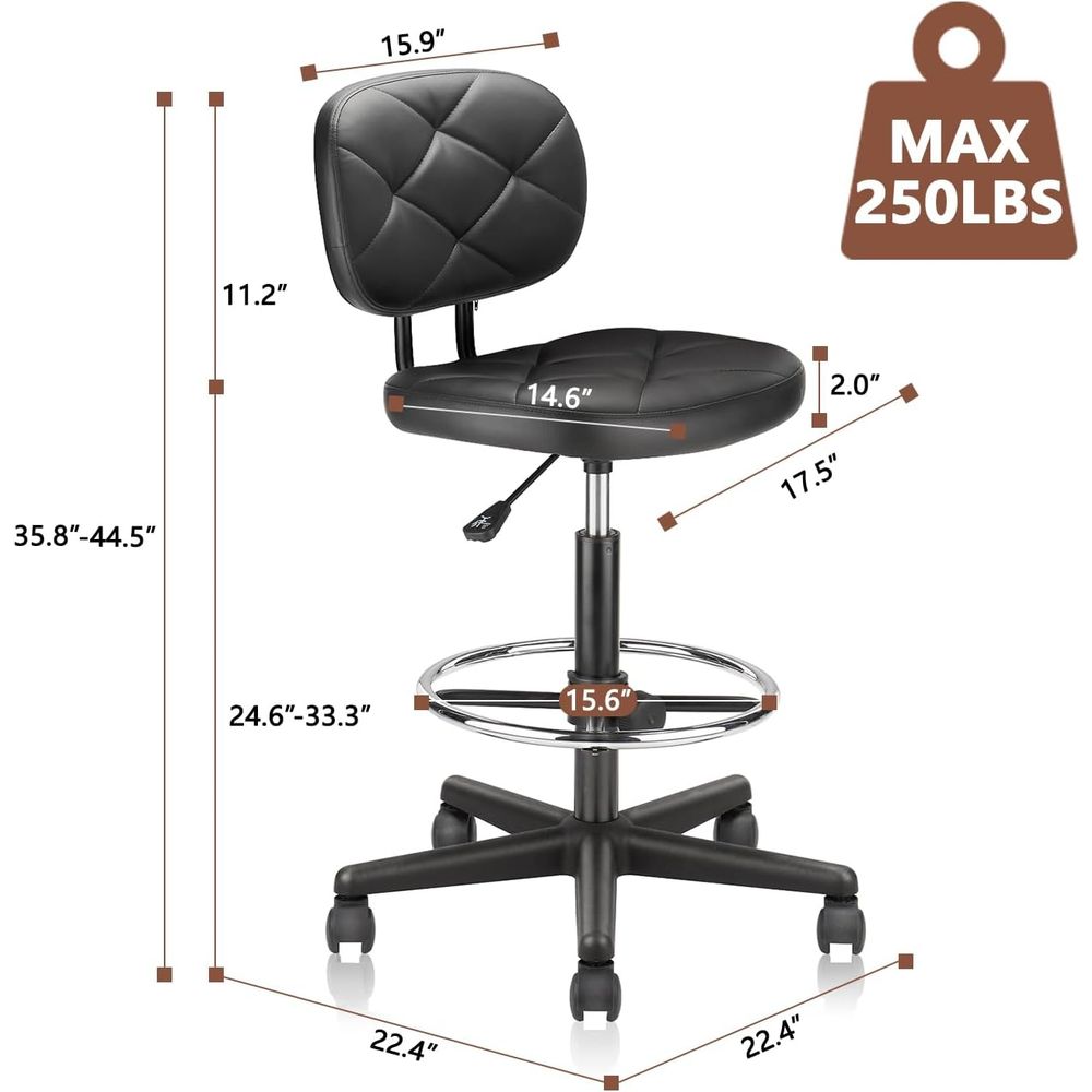 Adjustable Swivel Rolling Stoo - Home & Bathroom Building Products Pte Ltd Photos recensie en prijs