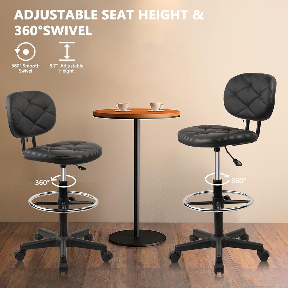 Adjustable Swivel Rolling Stoo - Home & Bathroom Building Products Pte Ltd Photos recensie en prijs