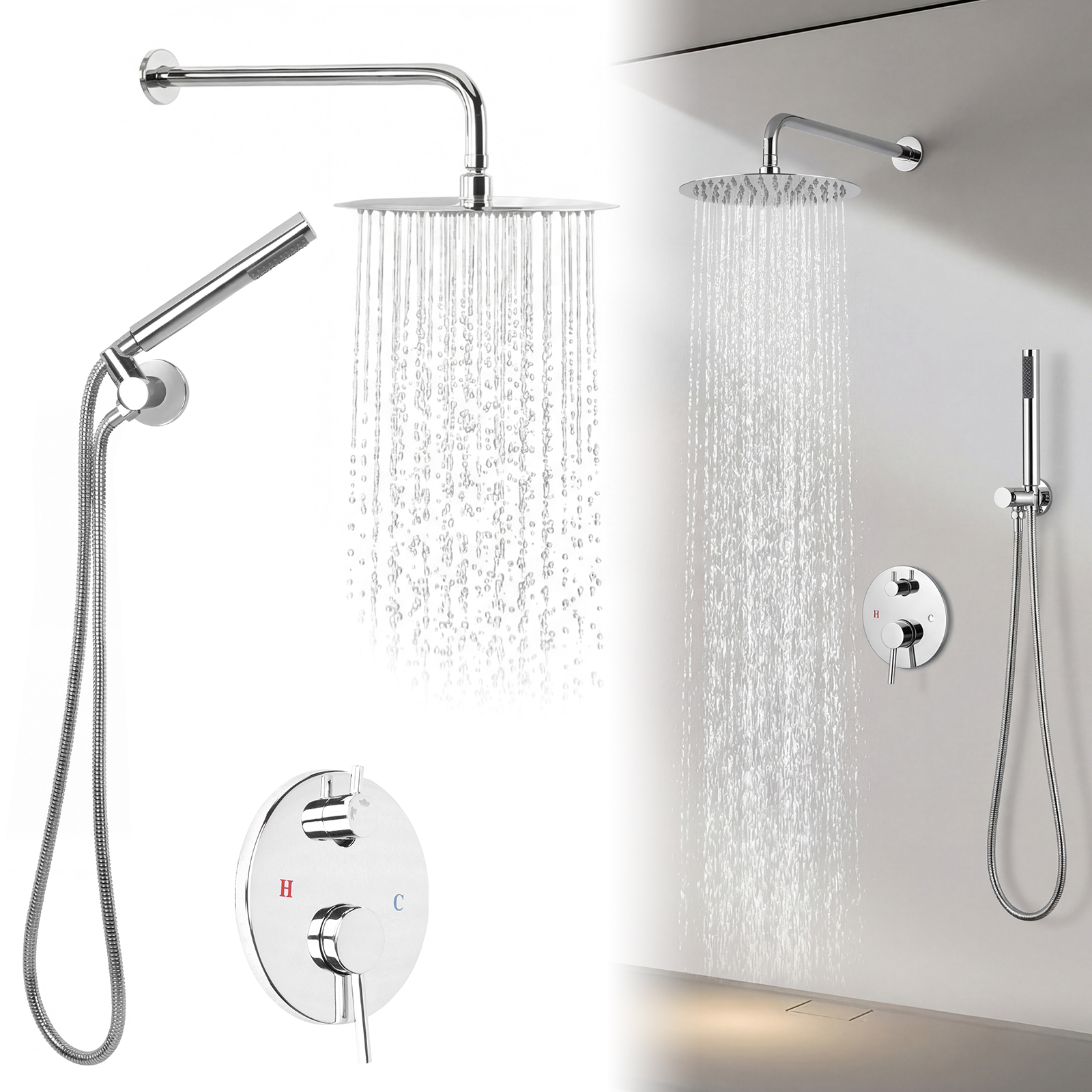 Ceiling Rainfall Shower Head S - Home And Bathroom recensie en prijs